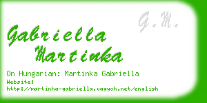 gabriella martinka business card